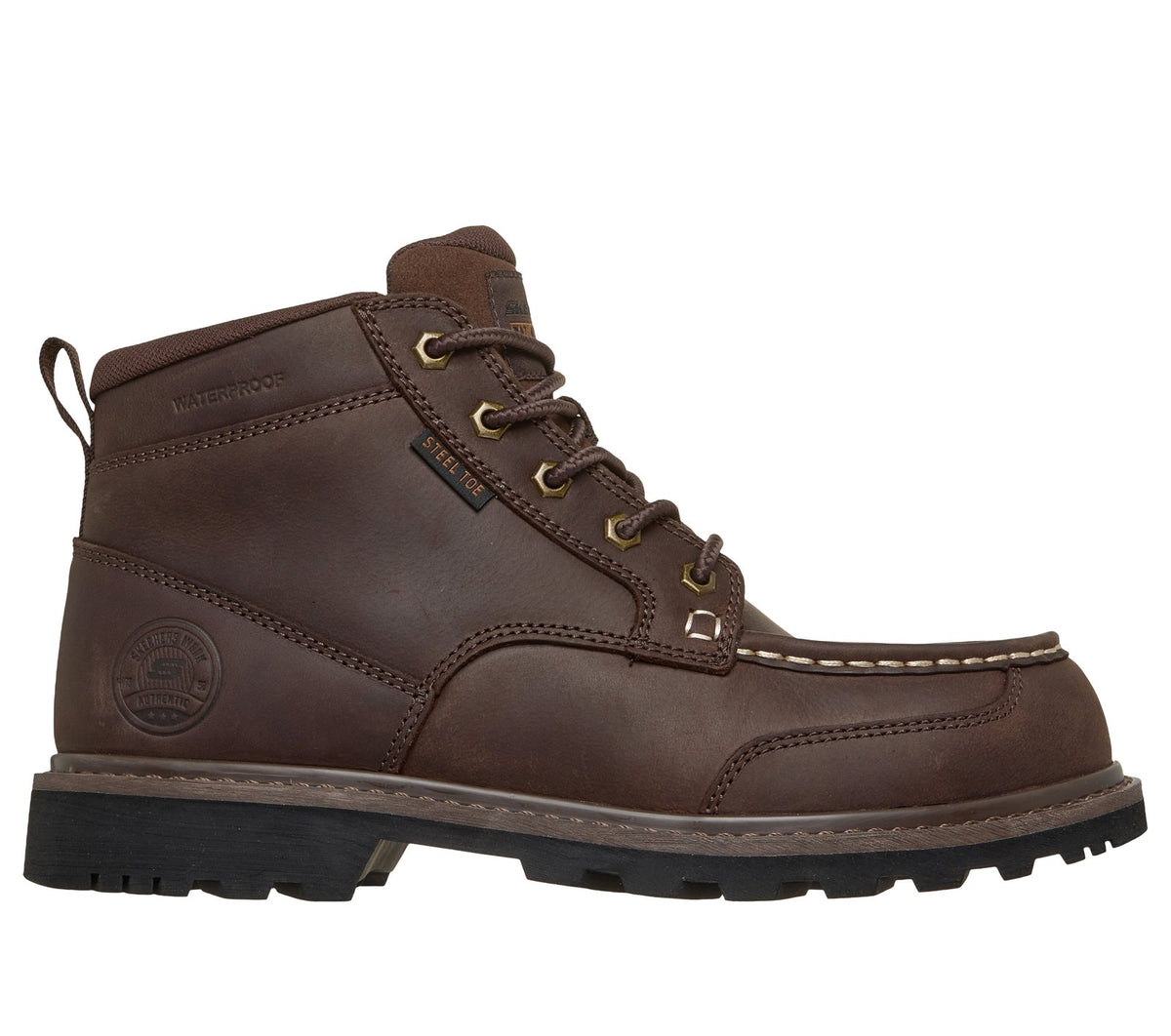 Work Waterproof: Longrider, DARK BROWN