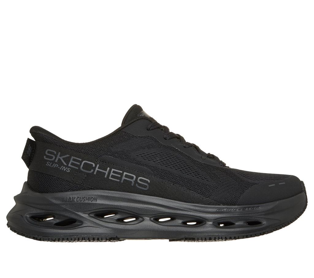 Skechers Slip-ins Work Slip-Resistant: Max Cushioning Glide-Step, BLACK