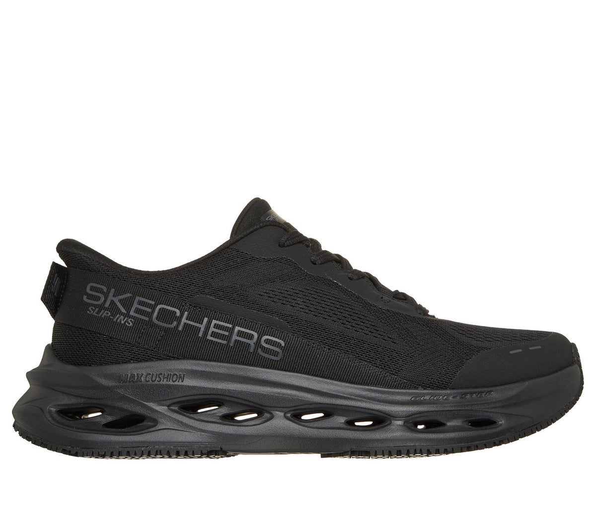 Skechers Slip-ins Work Slip-Resistant: Max Cushioning Glide-Step, BLACK