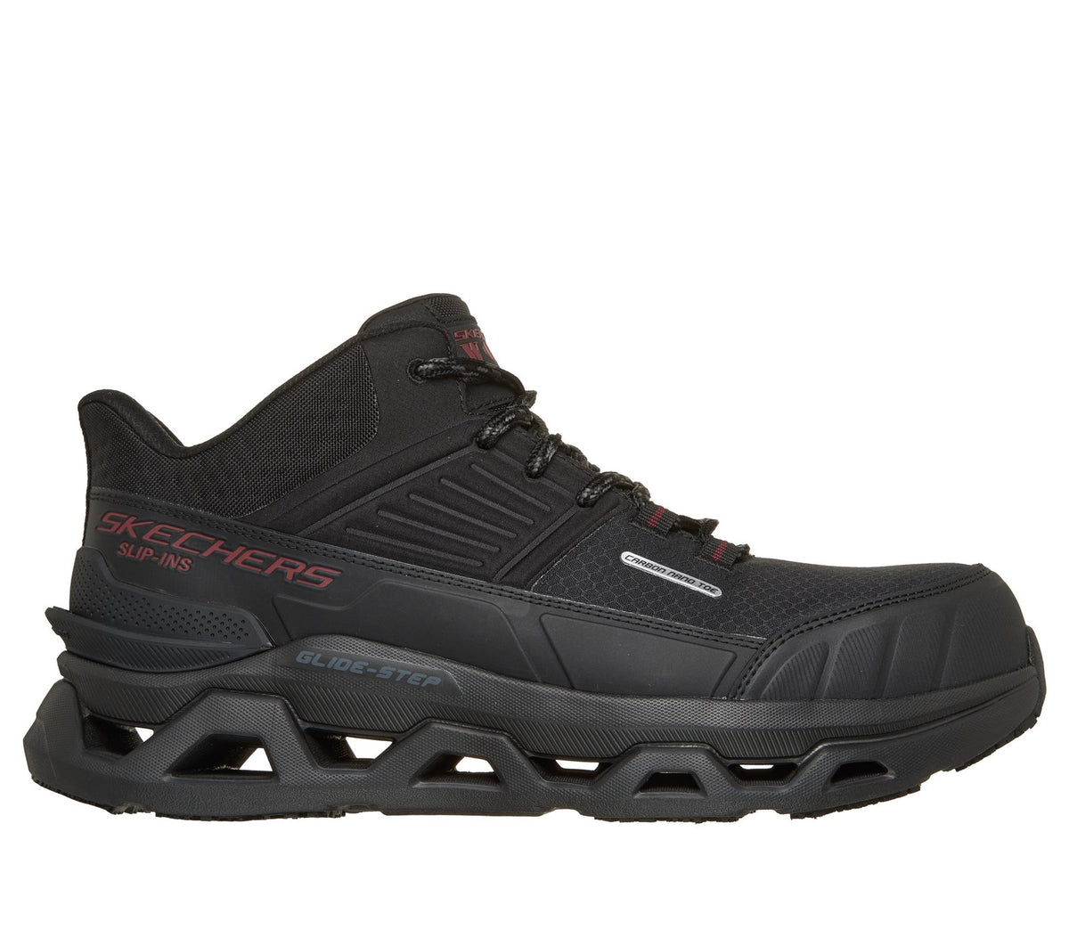 Skechers Slip-ins Work Slip-Resistant: Glide-Step Altus - Ventran, BLACK / RED