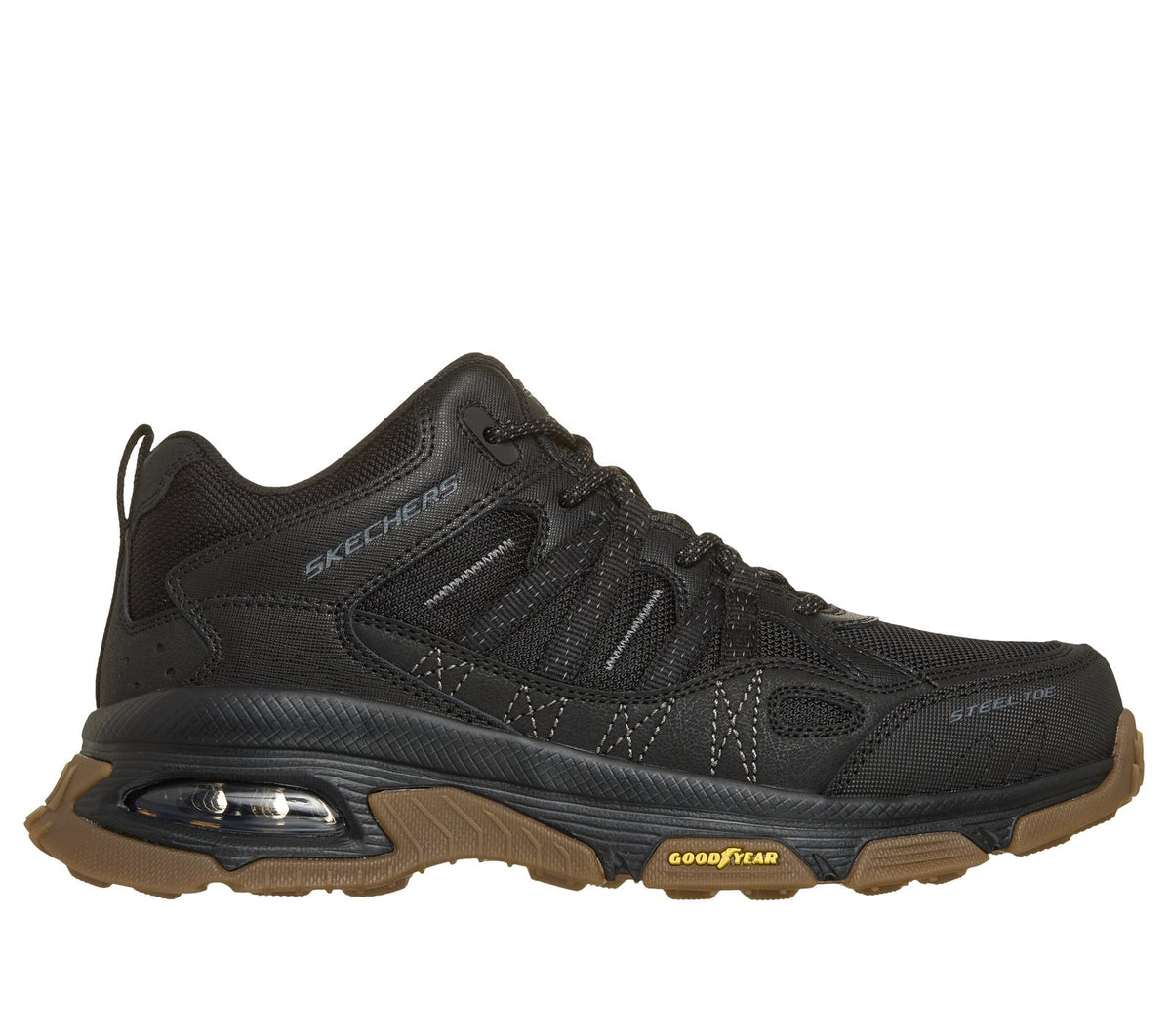 Work: Skech-Air Envoy Steel Toe - Arkago, BLACK