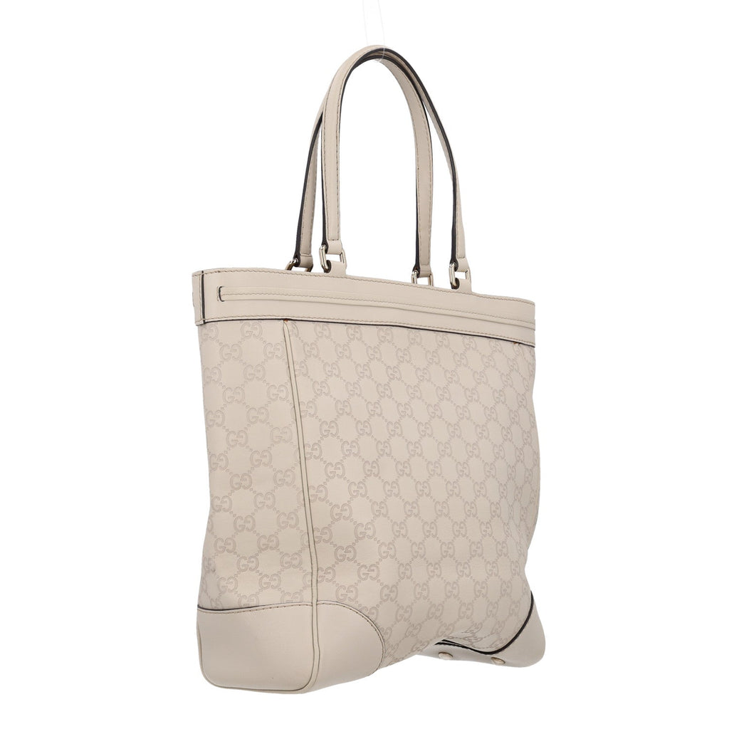 Guccissima Medium Mayfair Tote Off White