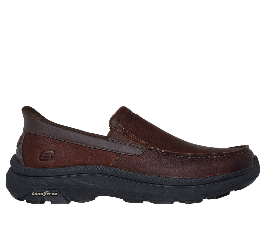 Skechers Slip-ins Relaxed Fit: Pollard - Osgood, RED / BROWN