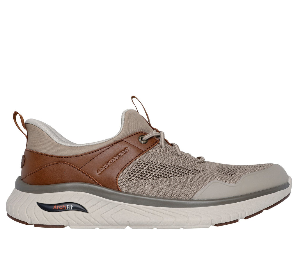 Skechers Slip-ins Relaxed Fit: Arch Fit Crosser - Emeric, TAUPE / BROWN