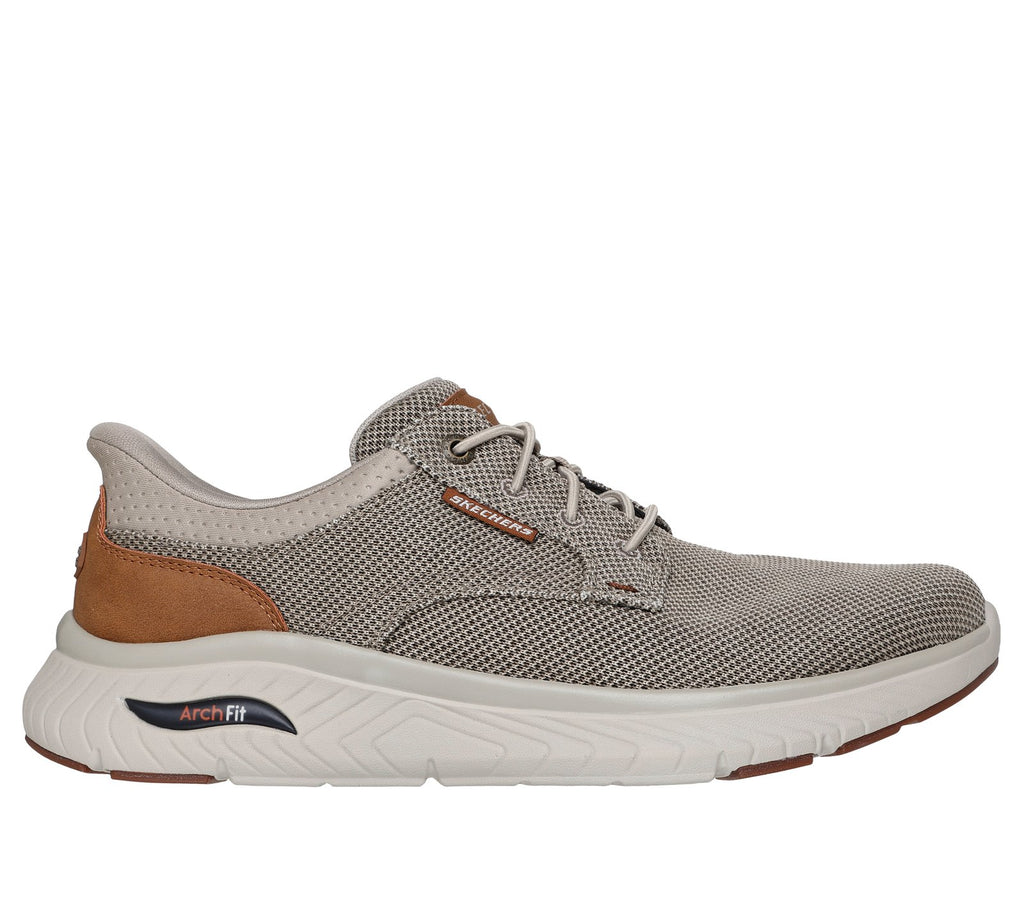 Skechers Slip-ins Relaxed Fit: Arch Fit Crosser - Ruger, TAUPE