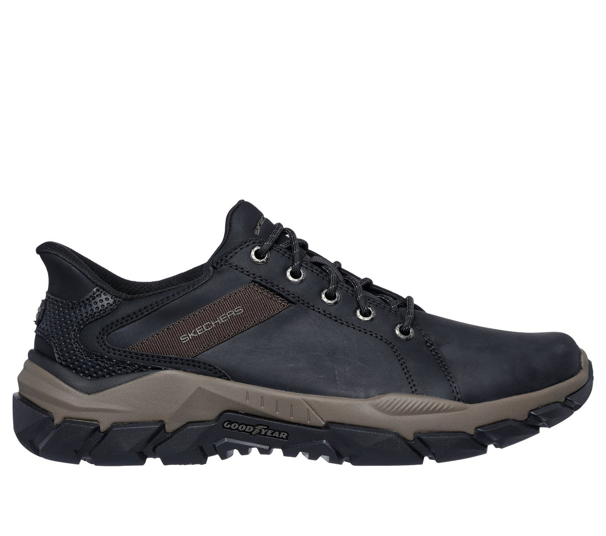 Skechers Slip-ins Relaxed Fit: Santoro - Rowdy, BLACK