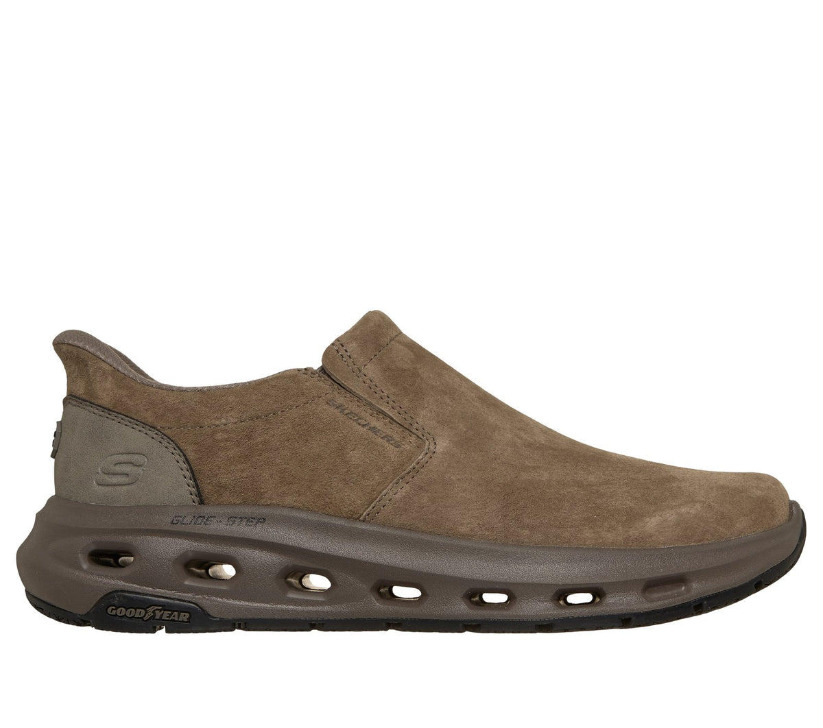 Skechers Slip-ins Relaxed Fit: Glide-Step Cade - Radcliffe, DARK TAUPE