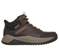 Skechers Slip-ins Waterproof Relaxed Fit: Badger - Hayward, RED / BROWN