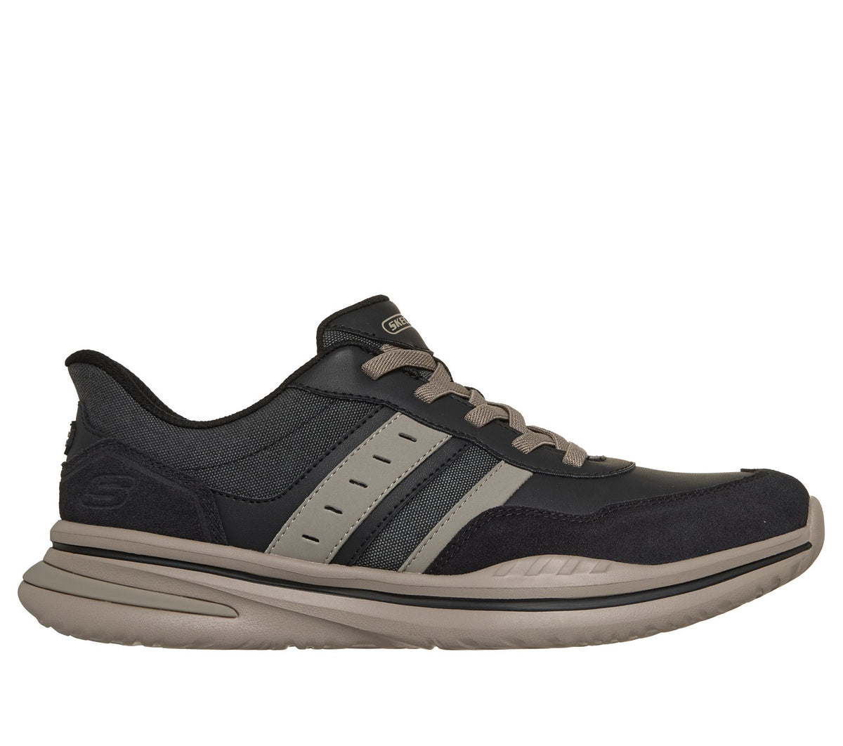 Skechers Slip-ins Relaxed Fit: Norlan - Leroy, BLACK