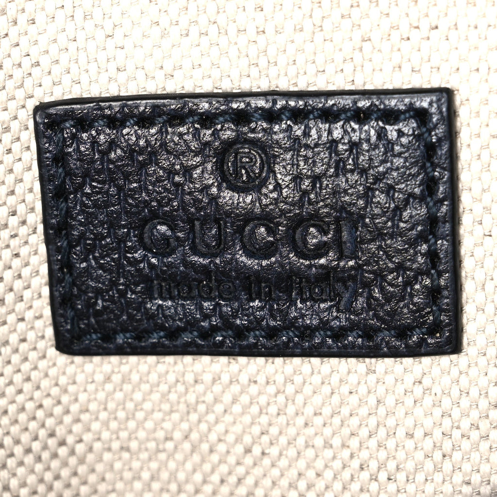 GG Supreme Monogram Web Small Ophidia Belt Bag 90 36 Beige Navy