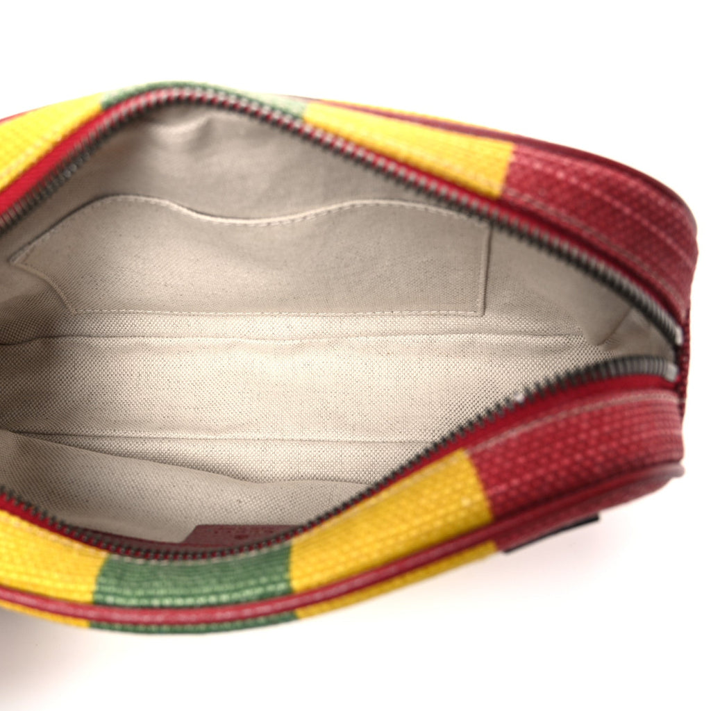 Canvas Marley Stripe Script Logo Gucci 100 Belt Bag 80 32 Multicolor