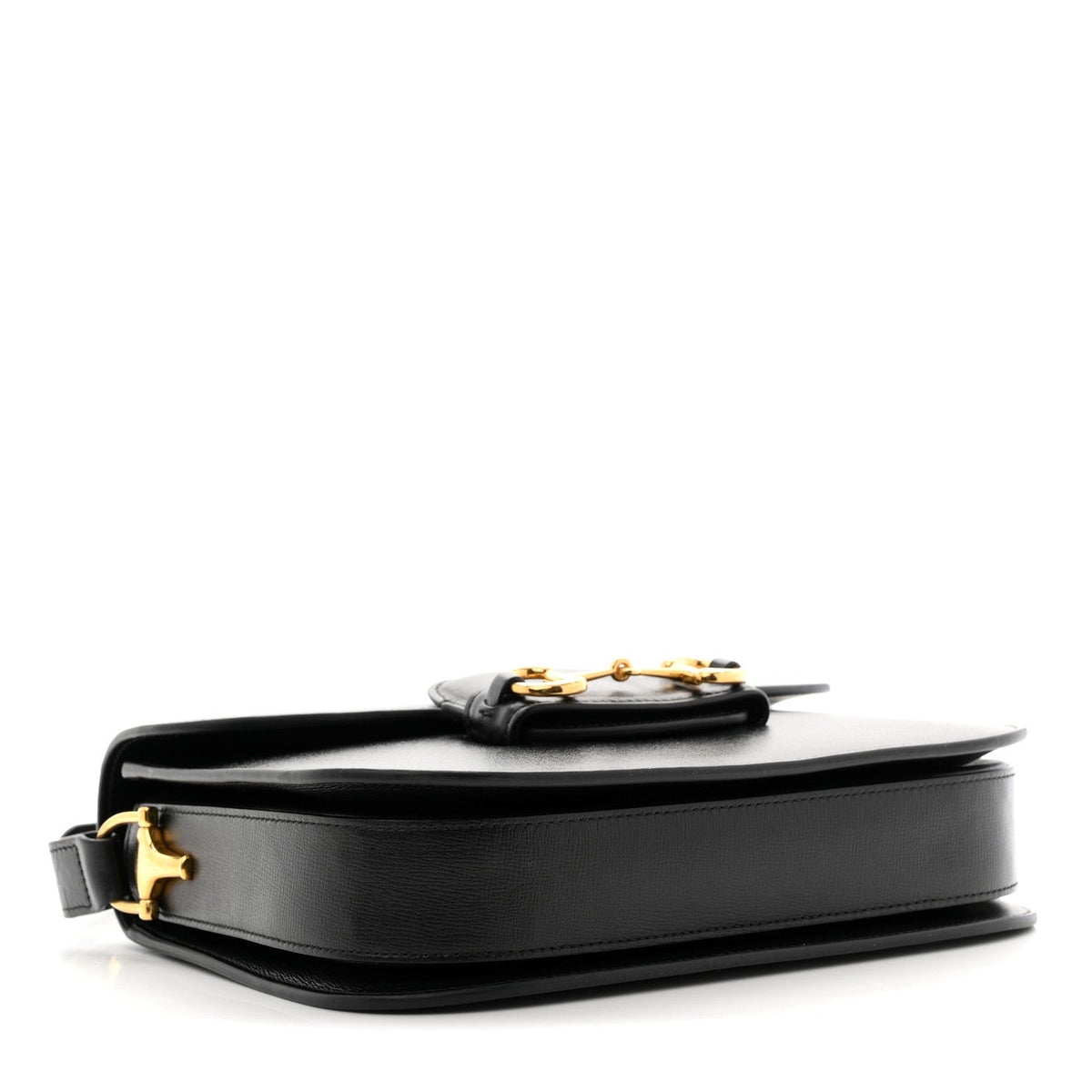 Azalea Calfskin Horsebit 1955 Shoulder Bag Black