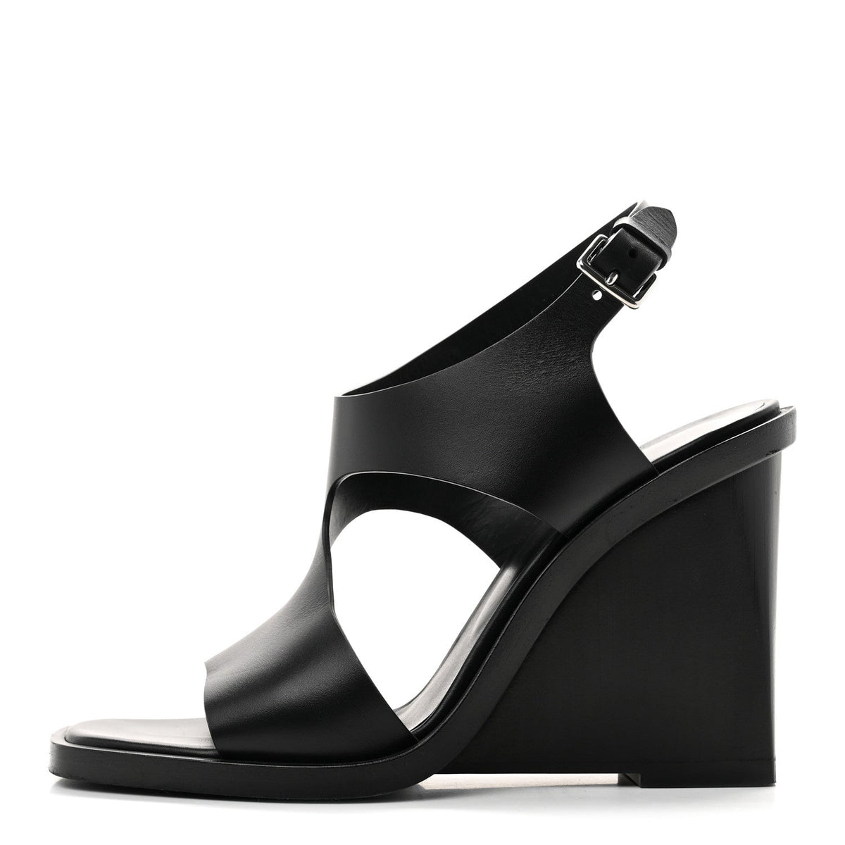 Calfskin Kalya 100 Sandals 39 Black