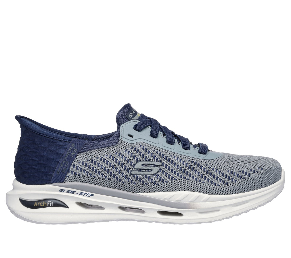 Skechers Slip-ins Relaxed Fit: Arch Fit Orvan - Drex, GRAY / NAVY