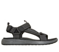 Relaxed Fit: Street Retro Jogger Sandal - Finn, BLACK / GRAY