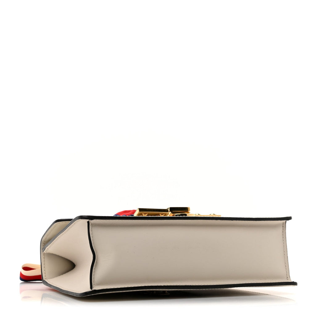 Calfskin Small Sylvie Shoulder Bag Off White