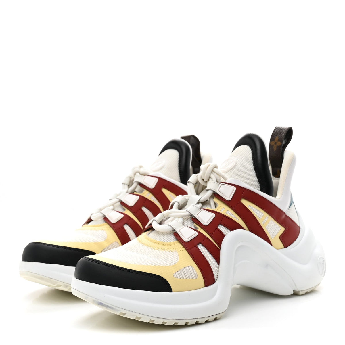 Calfskin Technical Nylon LV Archlight Sneakers 40.5 Terracotta
