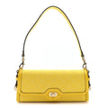 GG Monogram Textured Dollar Calfskin Small Luce Shoulder Bag Yellow Yellow