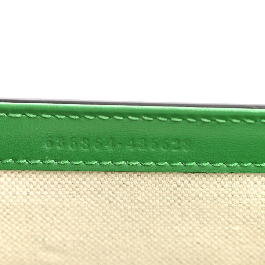 Boarded Dyana Lux Calfskin Web Mini Bamboo 1947 Top Handle Bag Spring Green