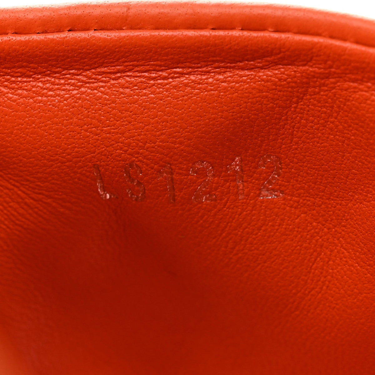 Lambskin Embossed Monogram Revival Flat Mules 39 Orange