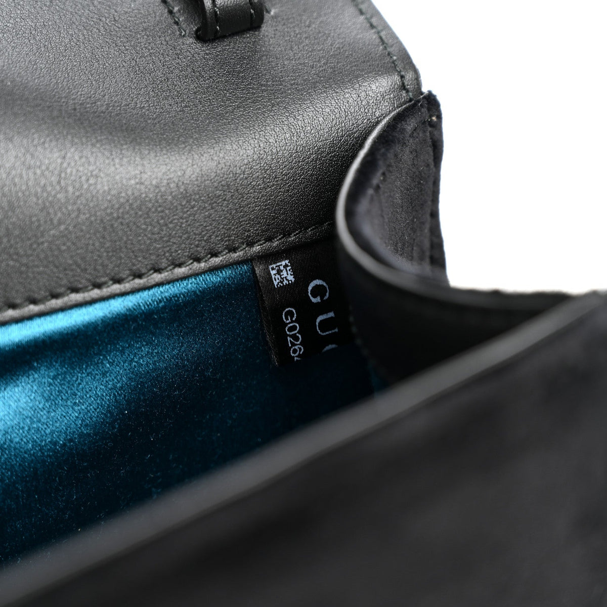 Velvet Crystal Square G Shoulder Bag Black