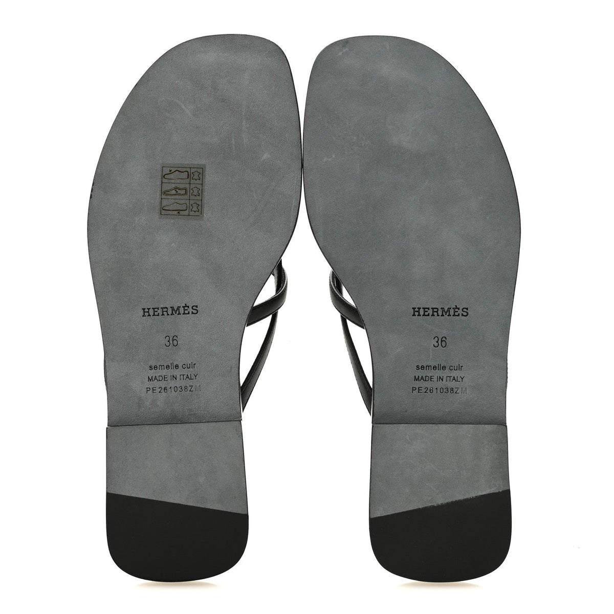 Calfskin Miss Sandals 36 Black