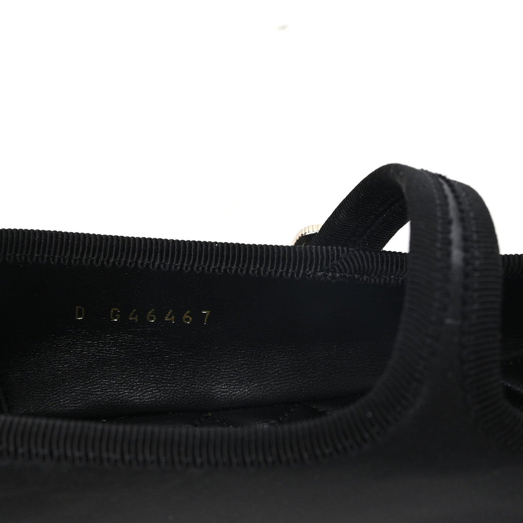 Lambskin Mary Jane Flats 40.5 Black