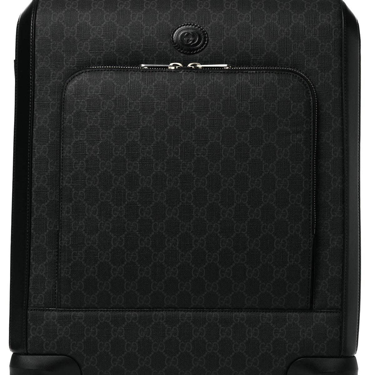 GG Supreme Monogram Calfskin Carry On Trolley Black