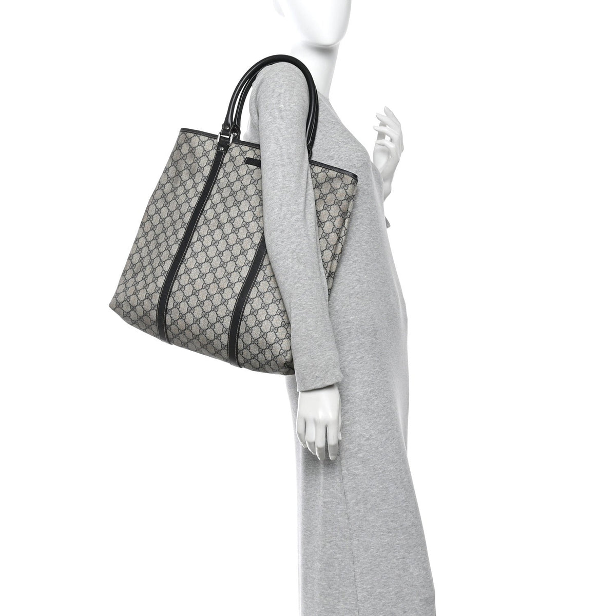 GG Plus Monogram Joy Vertical Tote Navy