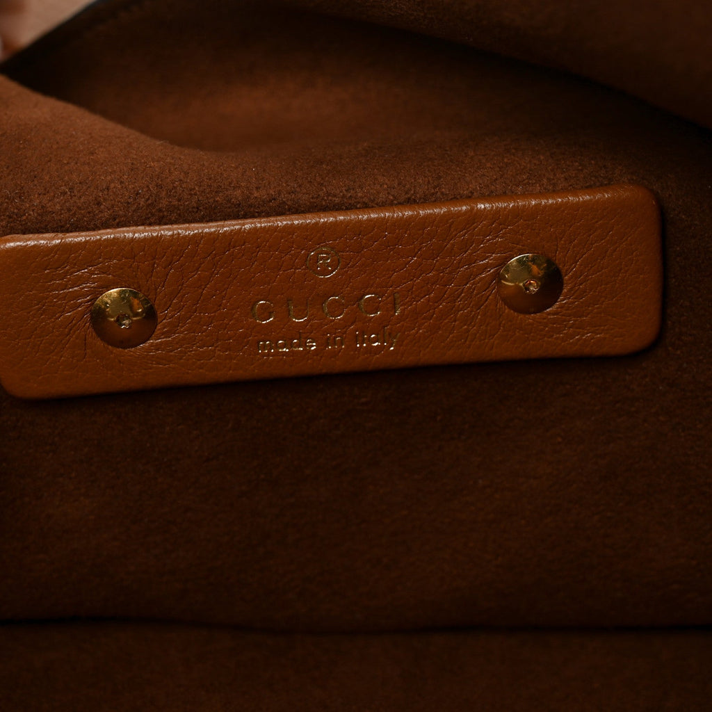 Grained Calfskin Softbit Maxi Shoulder Bag Brown