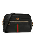 Calfskin Web Mini Ophidia Shoulder Bag Black