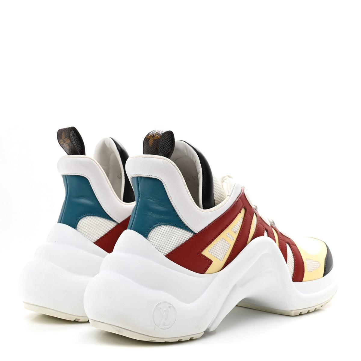 Calfskin Technical Nylon LV Archlight Sneakers 40.5 Terracotta