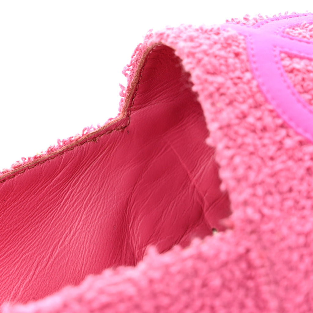 Fabric Grosgrain CC Espadrilles 38 Dark Pink Black