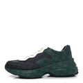 GG Supreme Monogram Mens Rhyton Sneakers 8.5 Black Green