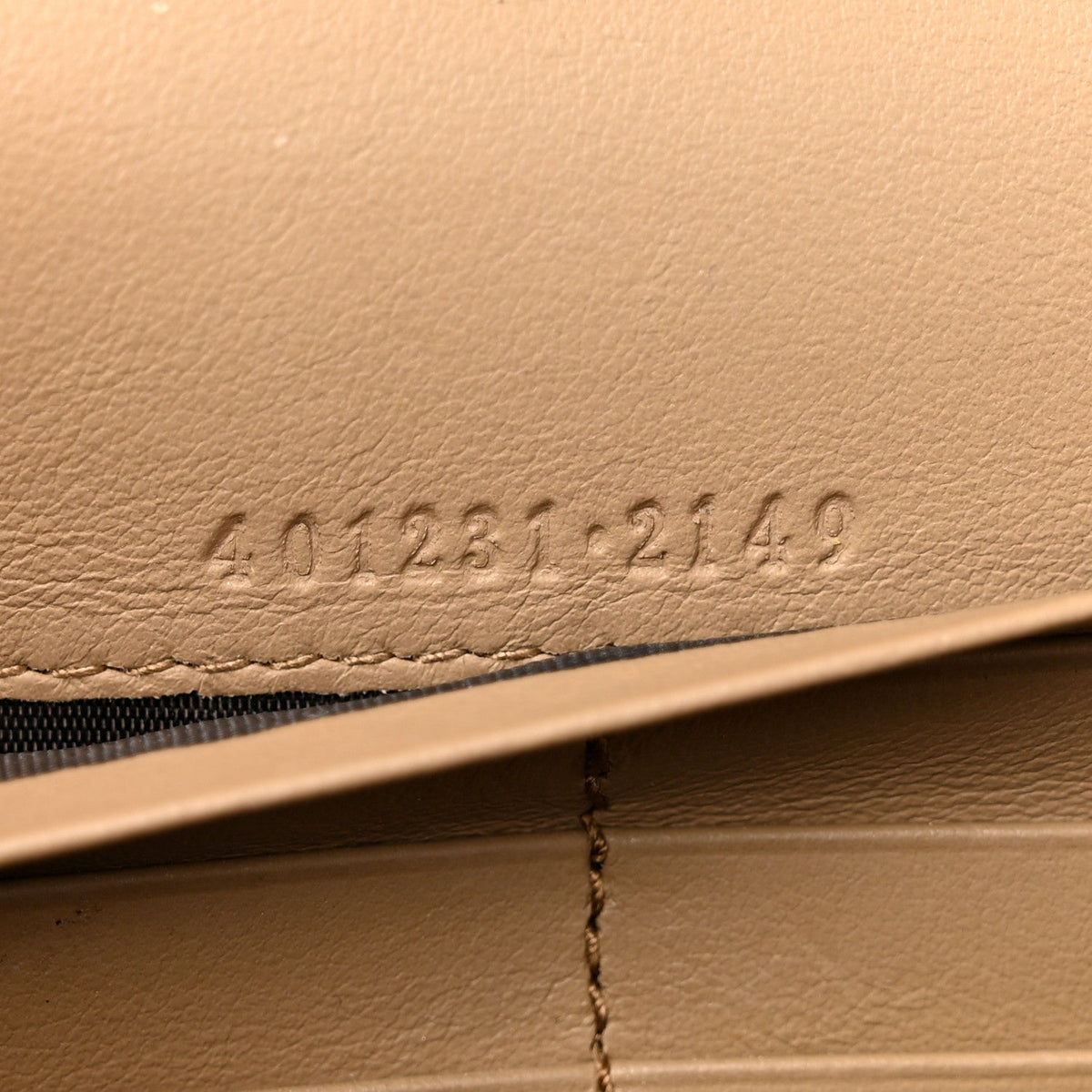 GG Supreme Monogram Mini Dionysus Chain Wallet Beige Taupe