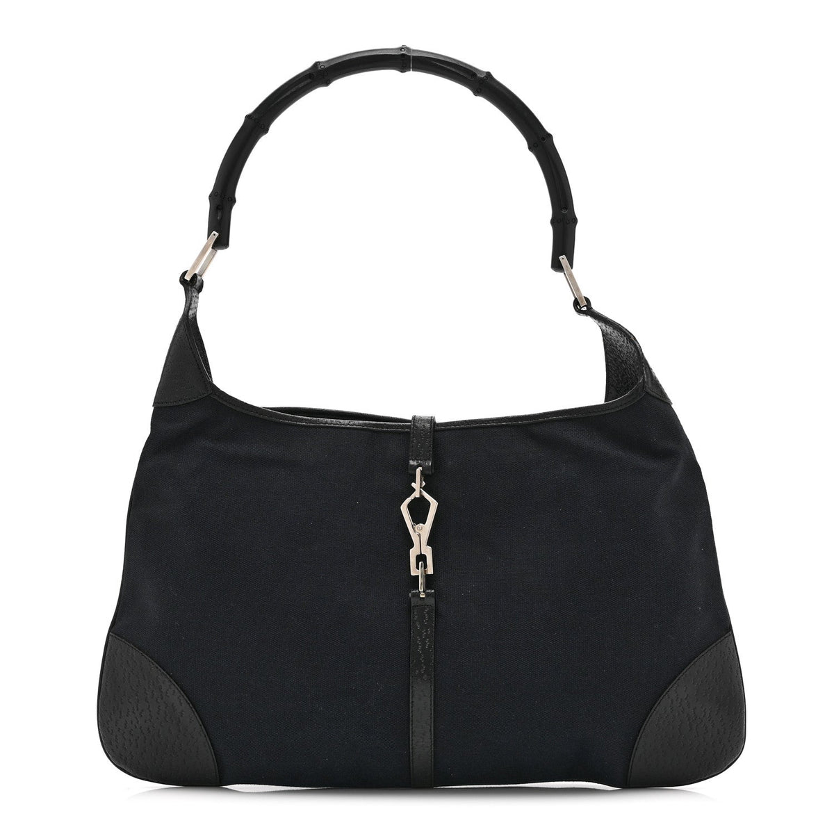 Canvas Small Jackie O Hobo Black