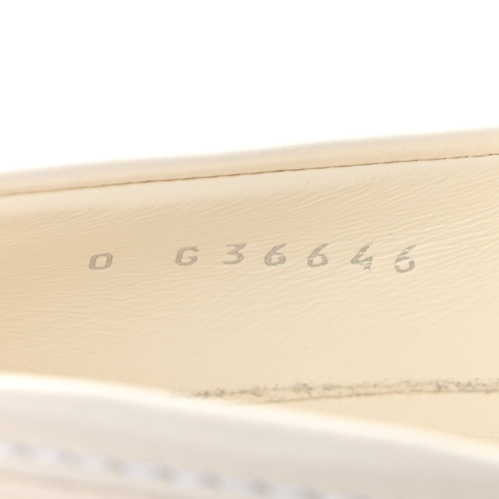Lambskin Quilted CC Turnlock Loafers 37 White