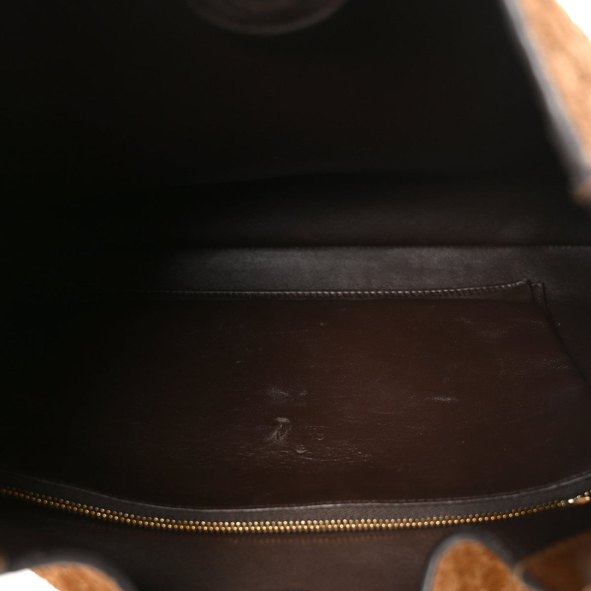 GG Suede B Medium Shoulder Bag Brown