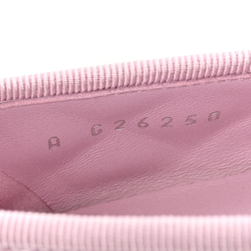 Suede Quilted Cap Toe CC Ballerina Flats 36 Light Pink
