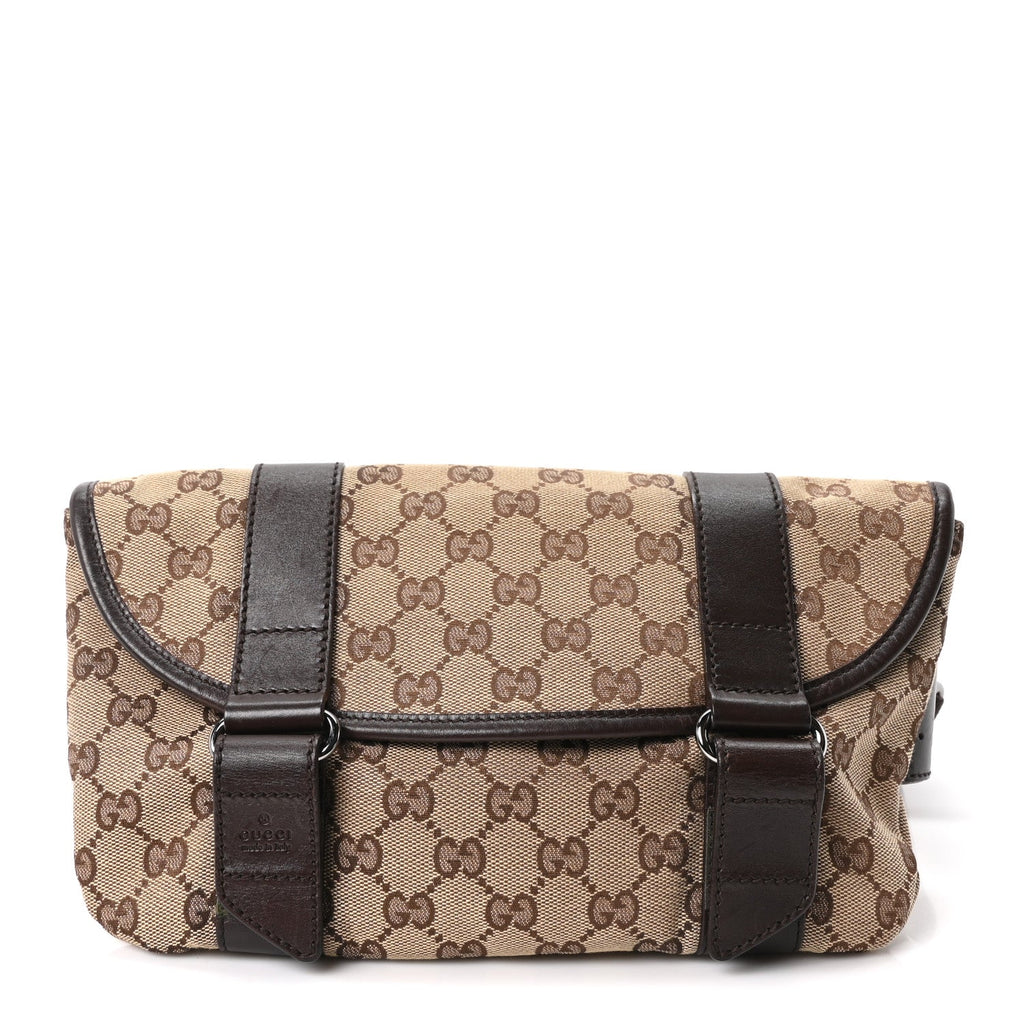 Monogram Waist Belt Bag Dark Brown