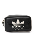 X ADIDAS Textured Dollar Calfskin Belt Bag Black