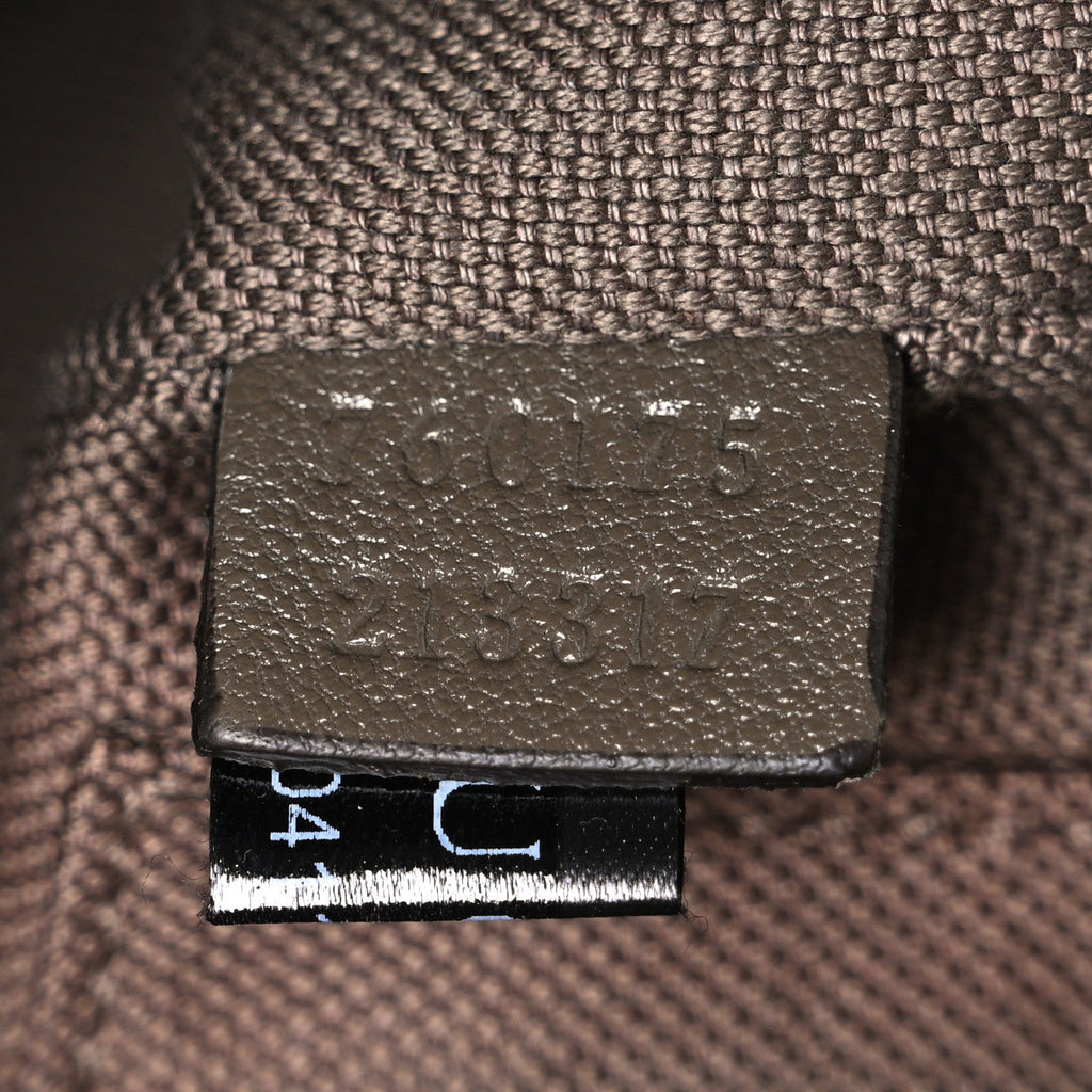 Sakai Be Green Calfskin Diagonal Stitched Mini Blondie Shoulder Bag Craclet Brown
