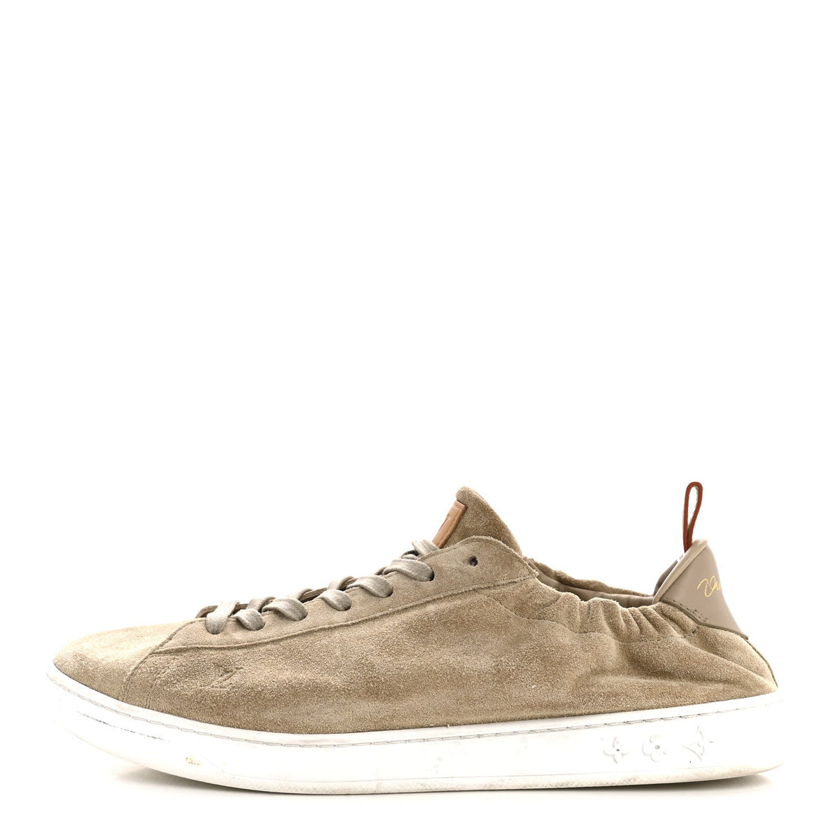 Suede Calfskin LV Soft Sneakers 9 Beige