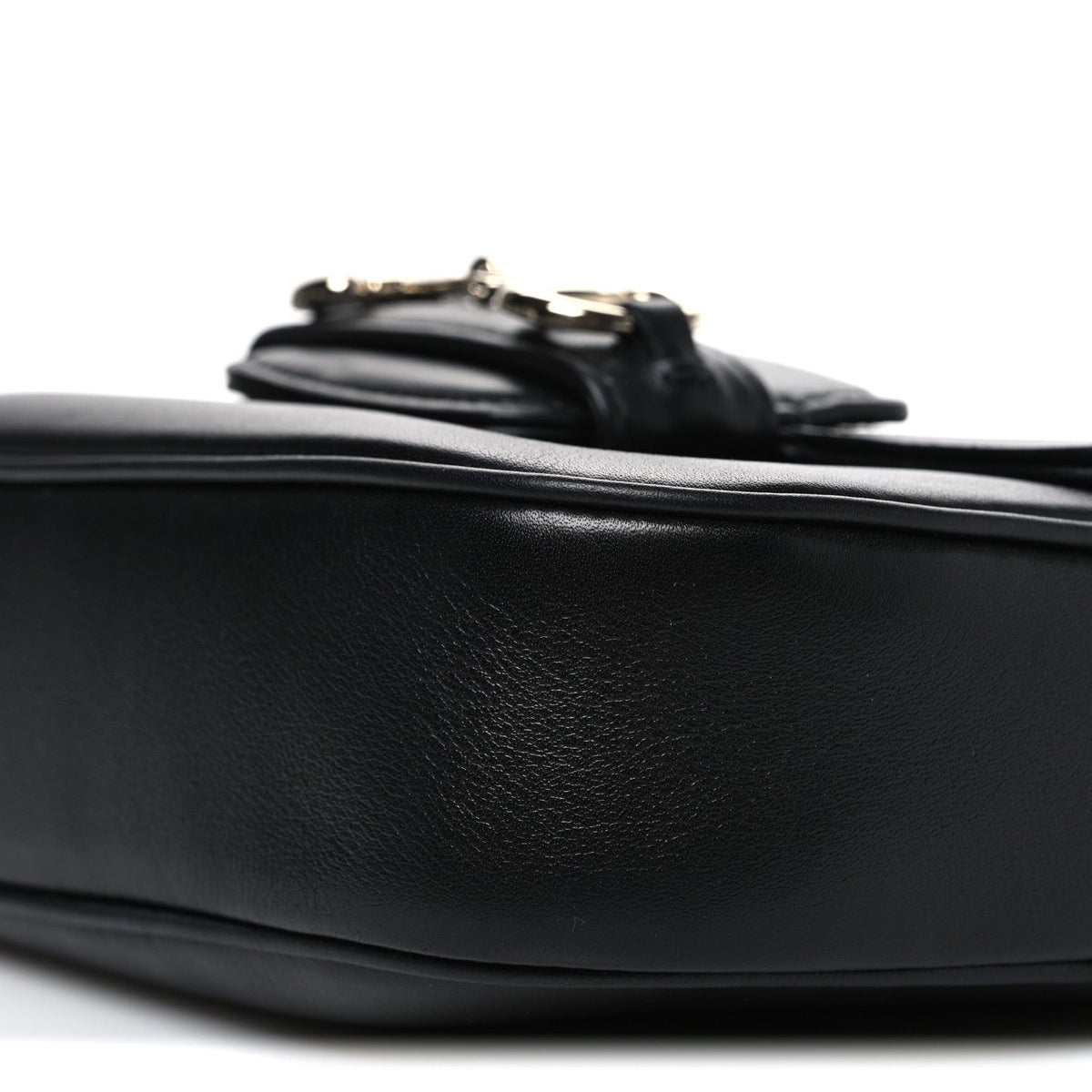 Arabella Calfskin Horsebit 1955 Small Shoulder Bag  Black