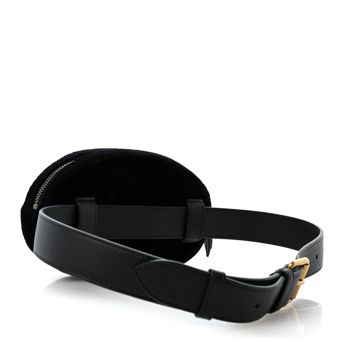 Velvet Matelasse GG Marmont Belt Bag 75 30 Black