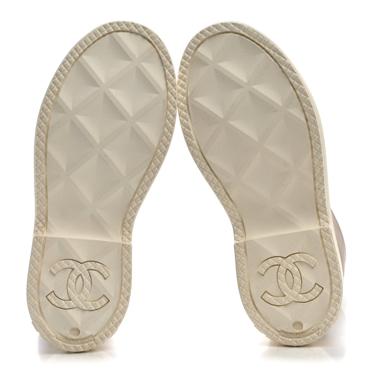 Caoutchouk CC High Boots 39 Beige White