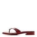 Lambskin CC Thong Sandals 39 Burgundy