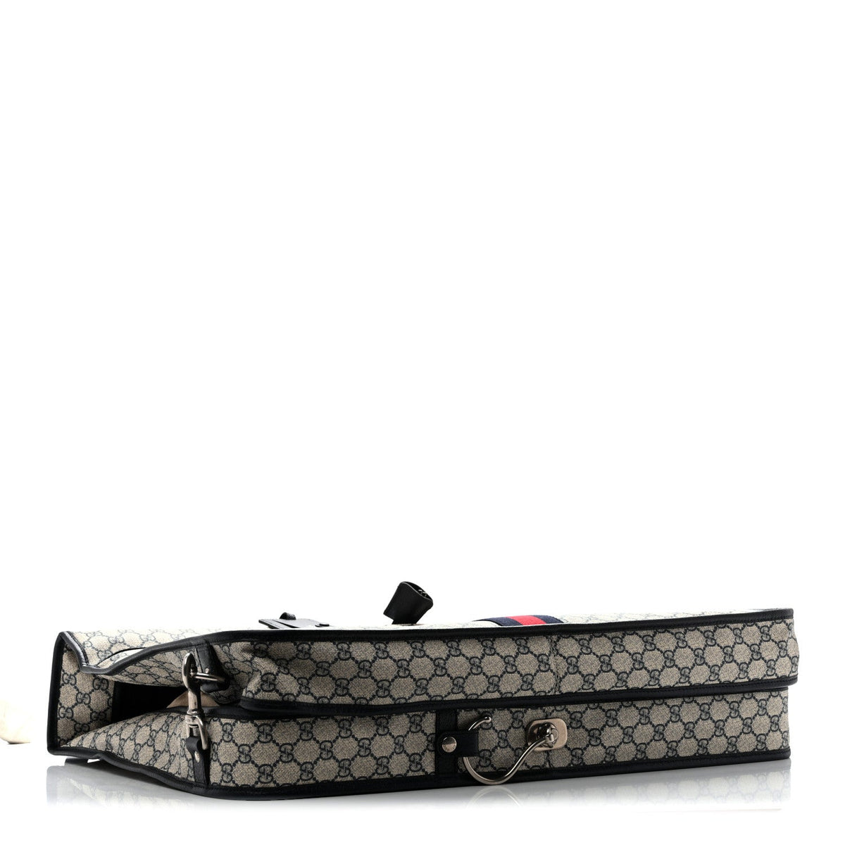 GG Supreme Monogram Web Savoy Garment Bag Beige Blue