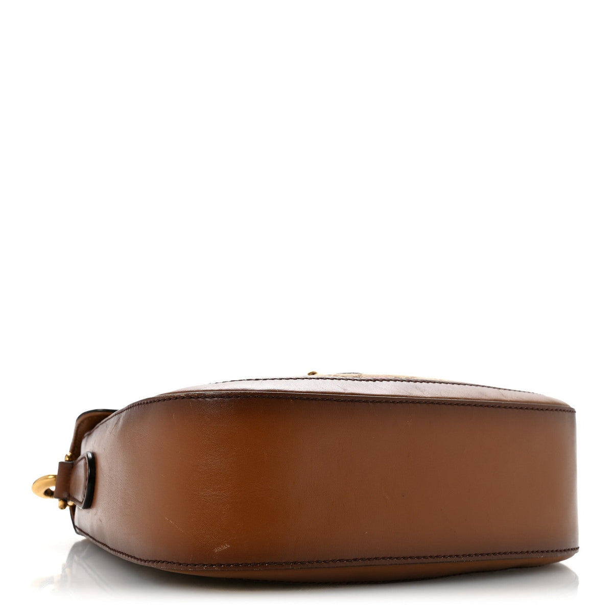 Monogram Medium Lady Web Shoulder Bag Beige Cuir