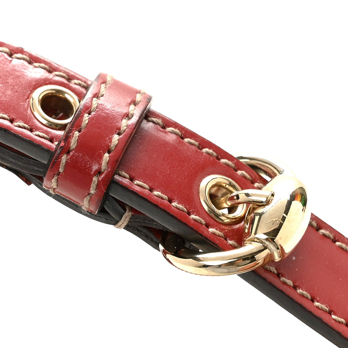 GG Plus Monogram Tattoo Heart Boat Pochette Off White Red